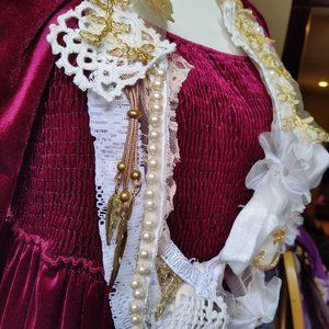 Upcycled handmade collage necklace